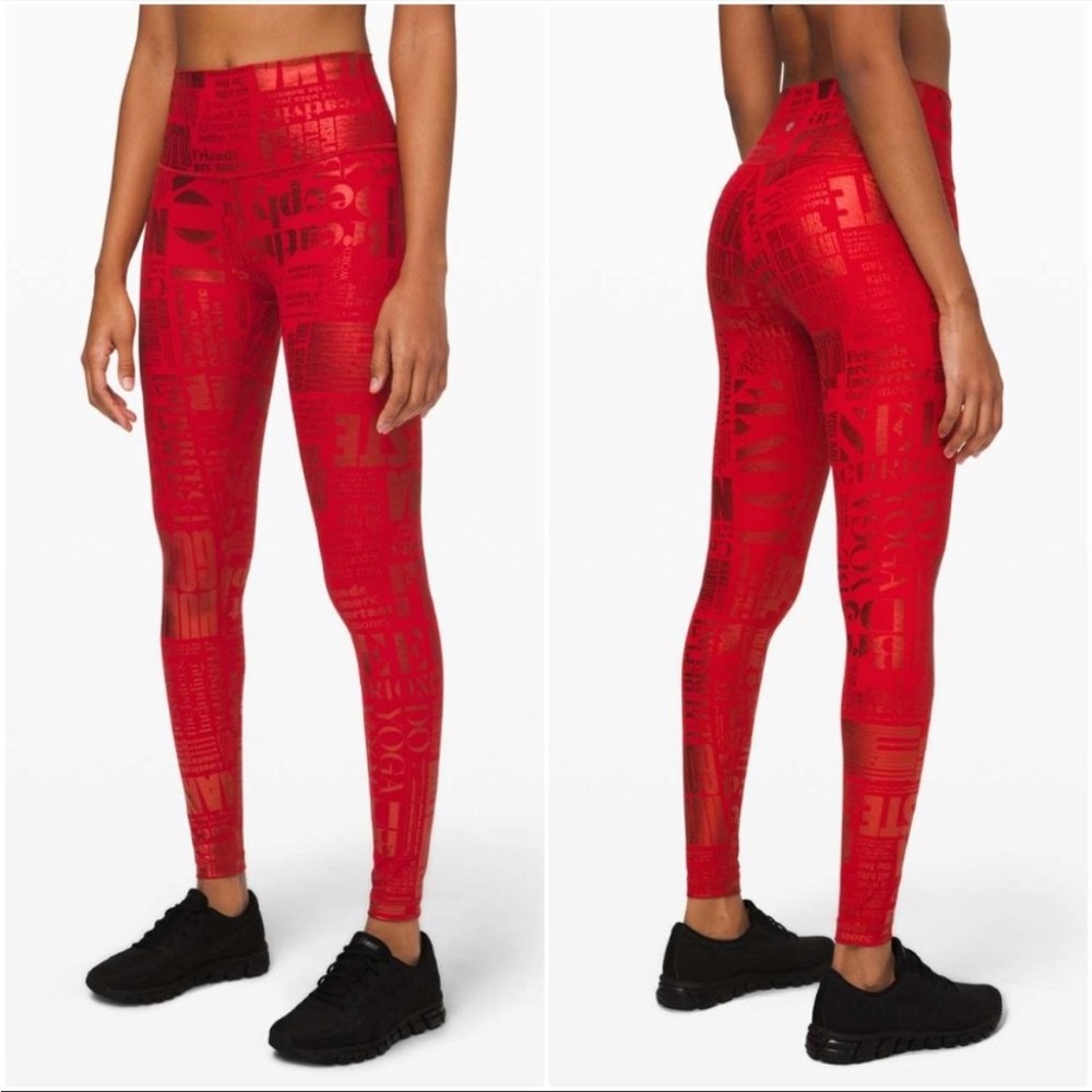 Lululemon Wunder Under *Full-On Luxtreme Manifesto* Leggings 28”